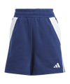 adidas Tiro 24 Short Damen Blau Weiss - blau
