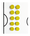 Cawila PRO Rundmagnet 10er Set 30mm Gelb 
