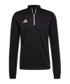 adidas Entrada 22 HalfZip Sweatshirt Schwarz - schwarz