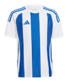 adidas Striped 24 Trikot Kids Weiss Blau - weiss