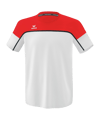 Erima Change by T-Shirt Weiss Rot | - weiss