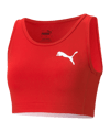 PUMA Cross the Line Crop Top Training Damen F05 - rot