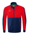 Erima Six Wings Trainingsjacke Kids Blau Rot | - blau