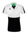 Erima Six Wings Poloshirt Damen Schwarz Weiss - schwarz