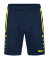 JAKO Allround Trainingsshort Damen Blau Gelb F904 - blau