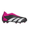 adidas Predator Accuracy.3 LL FG Own Your Football Kids Schwarz Weiss Pink