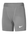 Nike Pro Strike Short Damen Grau Schwarz F052