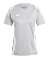 adidas Tiro 24 Trikot Damen Grau Weiss - grau