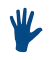JAKO Feldspielerhandschuh Blau F04 - blau