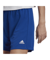 adidas Entrada 22 Short Damen Blau Weiss - blau