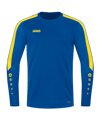 JAKO Power Sweatshirt Blau Gelb F404 - blau