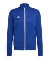 adidas Entrada 22 TK Trainingsjacke Blau Weiss | - blau