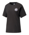 PUMA DOWNTOWN Relaxed Graphic T-Shirt Damen F01 - schwarz