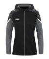 JAKO Performance Kapuzenjacke Damen Schwarz F804 - schwarz