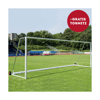 Safety Fußballtore 7,32x2,44 m vollverschweißt | kippsicher - grau