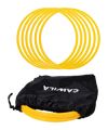 Cawila Koordinationsringe 70cm | 6er Set | Gelb | inklusive Tasche - gelb