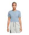 Nike Essential Crop T-Shirt Damen Blau Weiss F441