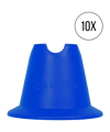 Cawila Mini-Pylone | Trainingskegel | Minihürden |  | 10er Set | Blau - blau
