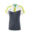 Erima Squad Poloshirt Damen | Weiss Grau - weiss