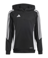 adidas Tiro 24 Hoody Kids Schwarz Weiss - schwarz