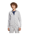 adidas Tiro 25 Travel Kapuzenjacke Kids Grau - grau
