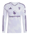 adidas Manchester United Longsleeve Trikot Away 2025/2026 Weiß - weiss