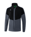 Erima Squad Regenjacke Kids Schwarz Grau - schwarz