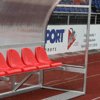 Spielerkabine Champion - vollverschweißt | Sitzfarbe blau