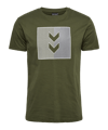 Hummel Active Stripe Co T-Shirt Grün F6453 