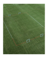 Cawila ACADEMY Spielfeldmarkierung 25x20m | | Rot-Weiss | FUNINO Markierungsgurte - rot