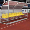 Spielerkabine Champion - vollverschweißt | Sitzfarbe gelb