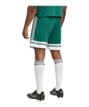 adidas Squadra 25 Short Dunkelgrün/Weiß - gruen