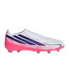 adidas F50 Hyperfast Elite Laceless FG Kids Weiß 