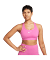 Nike Swoosh Medium Support Bra Sport-BH Damen Pink Weiss F675