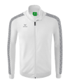 Erima Essential Team Tracktop Jacke Weiss Grau - weiss