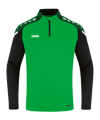 JAKO Performance Ziptop Grün Schwarz F221 - gruen