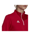 adidas Entrada 22 HalfZip Sweatshirt Damen Rot - rot