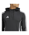 adidas Tiro 24 Hoody Schwarz Weiss - schwarz