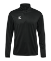 Hummel hmlESSENTIAL Half Zip Sweatshirt Schwarz F2001 - schwarz