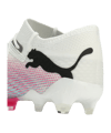PUMA FUTURE 7 Ultimate Low FG/AG Phenomenal Weiss Schwarz Pink F01 - weiss