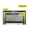 BAZOOKAGOAL Teleskoptor 150x90 cm Schwarz Gelb | Bazooka Tore für Funino Konzept | BGXL1 - schwarz