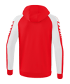 Erima SIX WINGS Kapuzenjacke Rot Weiss - rot