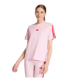 adidas Essentials 3 Stripes T-Shirt Damen Rosa - rosa