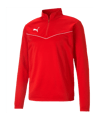 PUMA teamRISE HalfZip Sweatshirt Rot F01 - rot