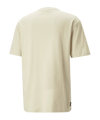 PUMA DOWNTOWN Logo T-Shirt Braun F88 - beige