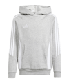 adidas Tiro 24 Hoody Kids Grau Weiss - grau