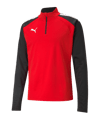 PUMA teamLIGA HalfZip Sweatshirt Rot Schwarz F01 - rot