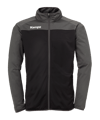 Kempa Prime Polyesterjacke Kids Schwarz Grau F01 - schwarz
