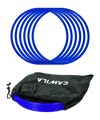 Cawila Koordinationsringe 50cm | 6er Set | Blau | inklusive Tasche - blau