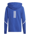 adidas D4GMDY Kapuzenjacke Kids Blau Weiss - blau